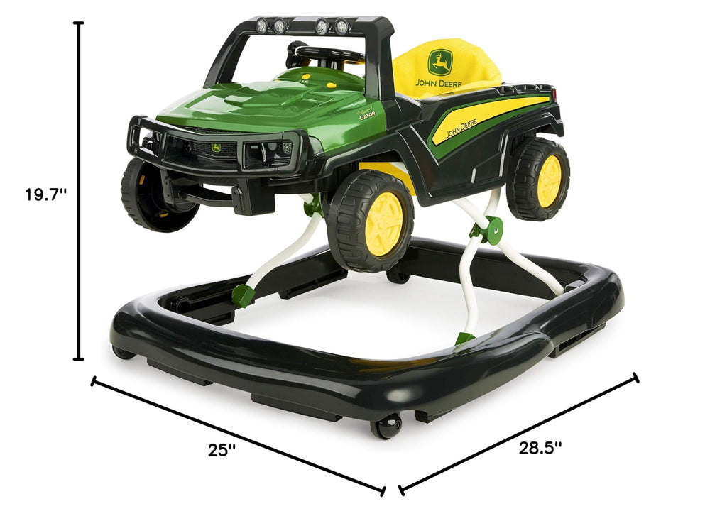 Green Baby Activity Center & Push Walker with Steering Wheel Toy A16043