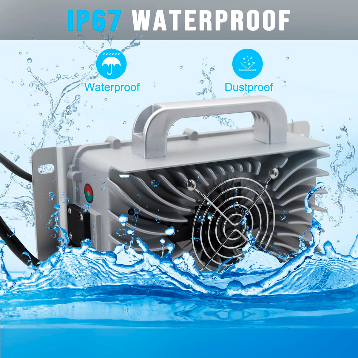 43.8V 20A Lithium Onboard Battery Charger IP67 Waterproof Smart Charger X718687