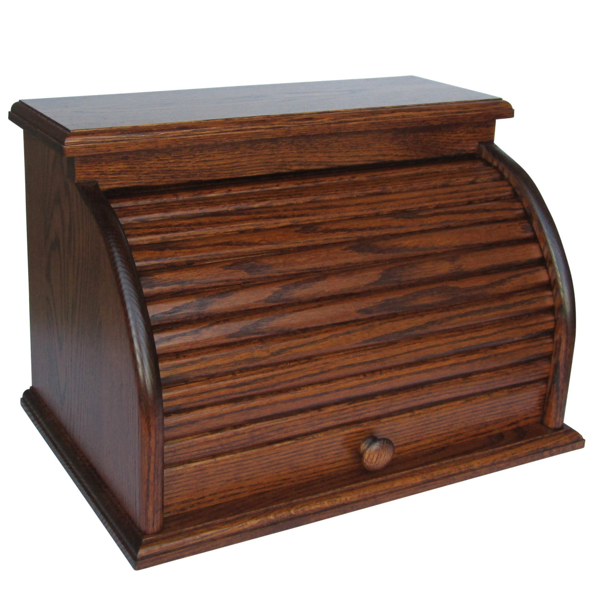 Oak Roll Top Bread Box D819