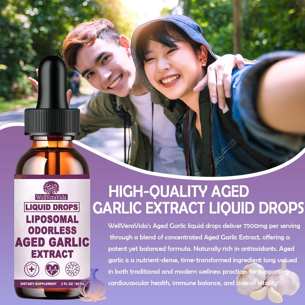 Organic Odorless Garlic Extract Liquid Drops 500mg I782