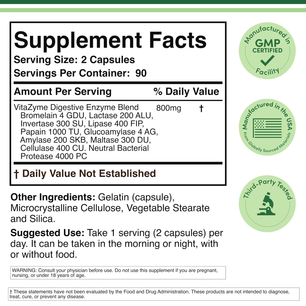 Digestive Enzymes 800mg A58648