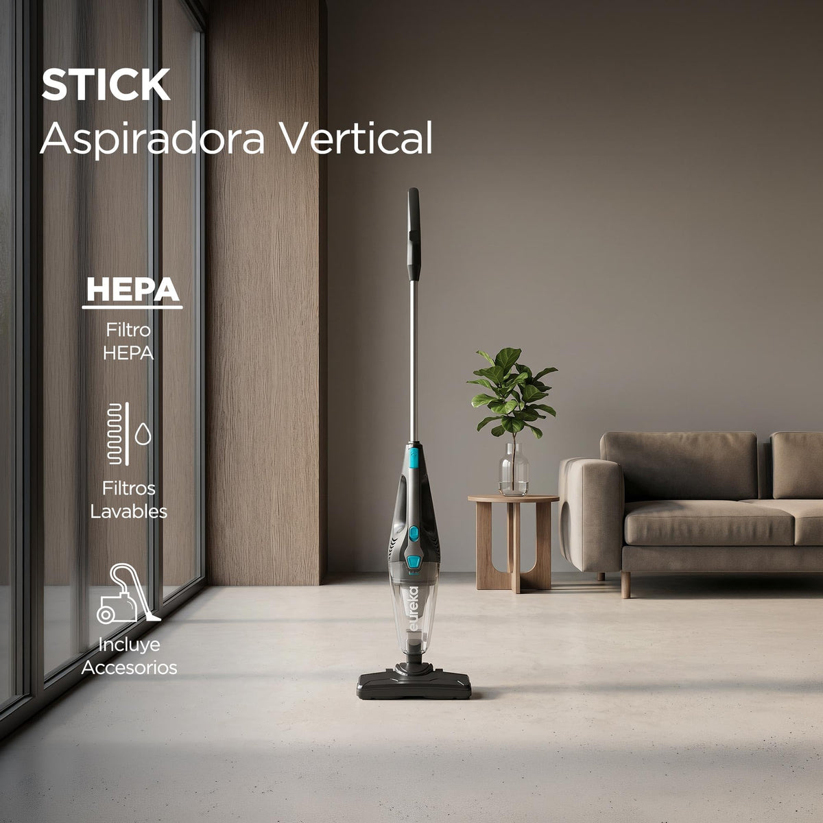 Blue 3-in-1 Stick Handheld Vacuum Cleaner E5305