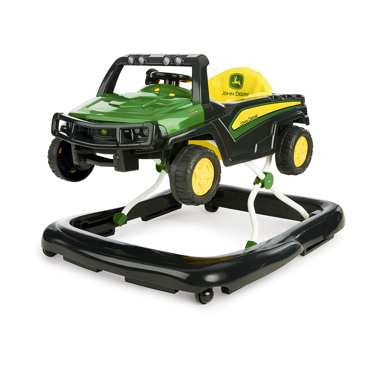 Green Baby Activity Center & Push Walker with Steering Wheel Toy A16043