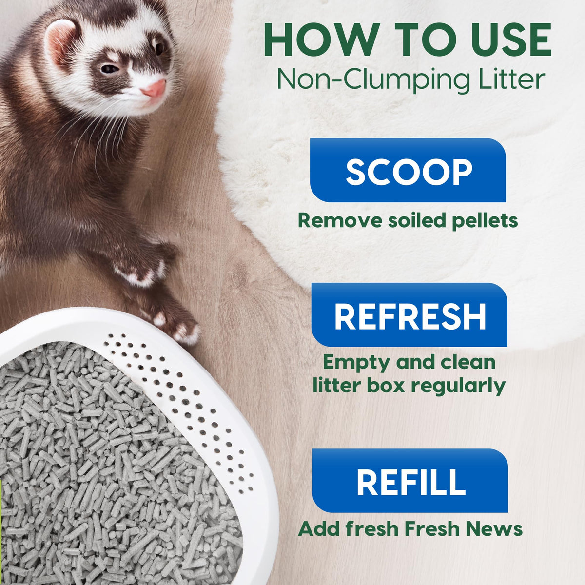 Recycled Paper Small Animal Litter Bedding, 10 Liters H86068