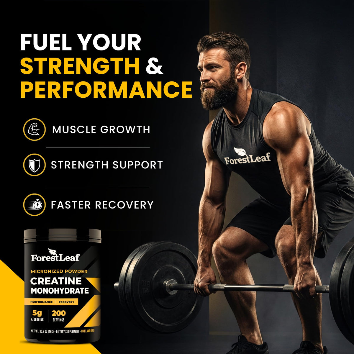 Micronized Creatine Monohydrate Powder 5G Per Serving 200 Servings F6718