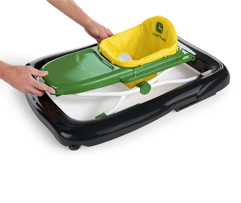 Green Baby Activity Center & Push Walker with Steering Wheel Toy A16043