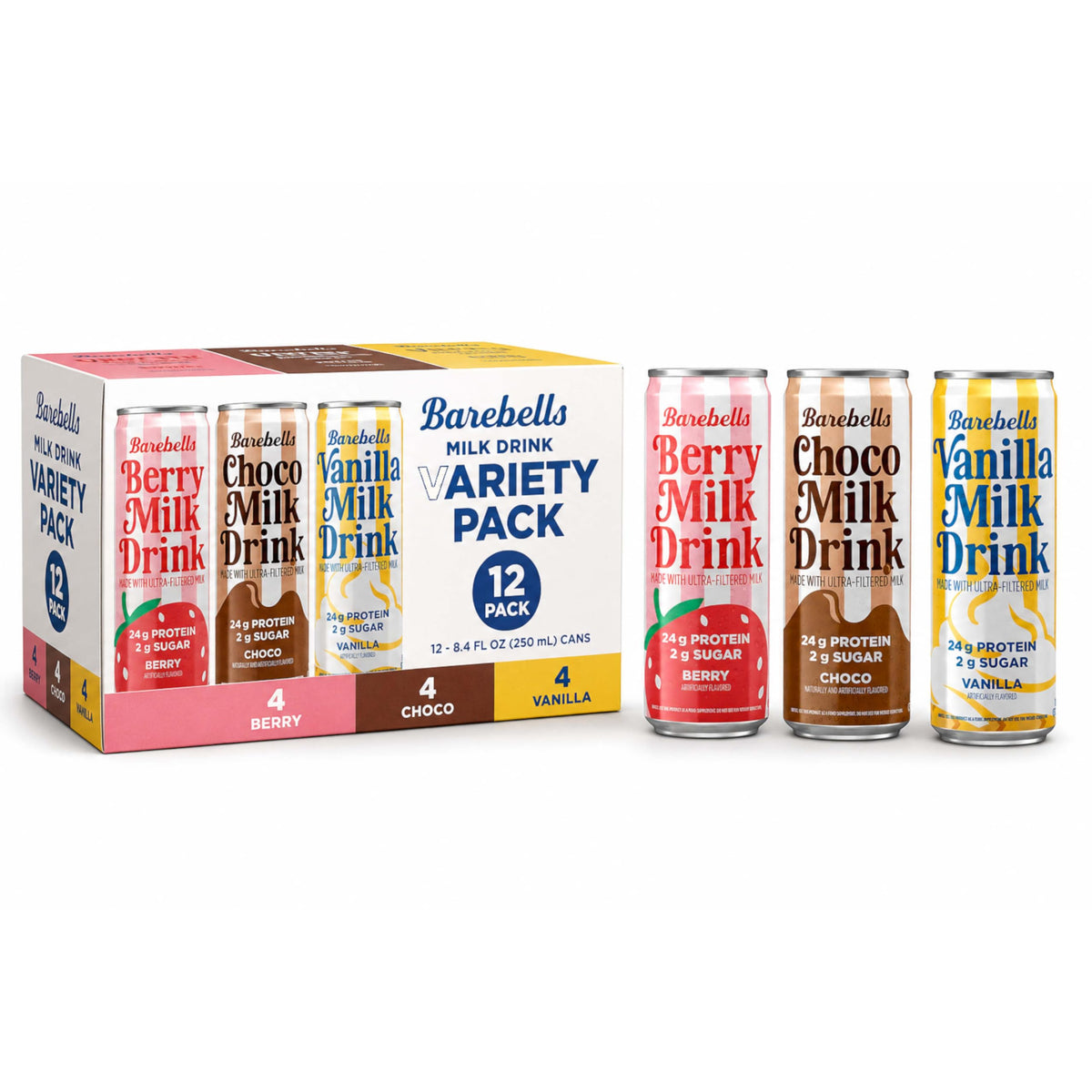 Protein Milk Drink Variety Pack 24g 12 Pack C58456