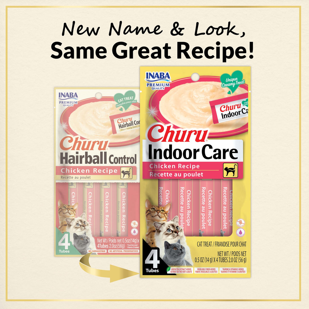 Creamy Lickable Purée Cat Treat with Taurine & Vitamin E, 0.5 oz, 4 Tubes X23939