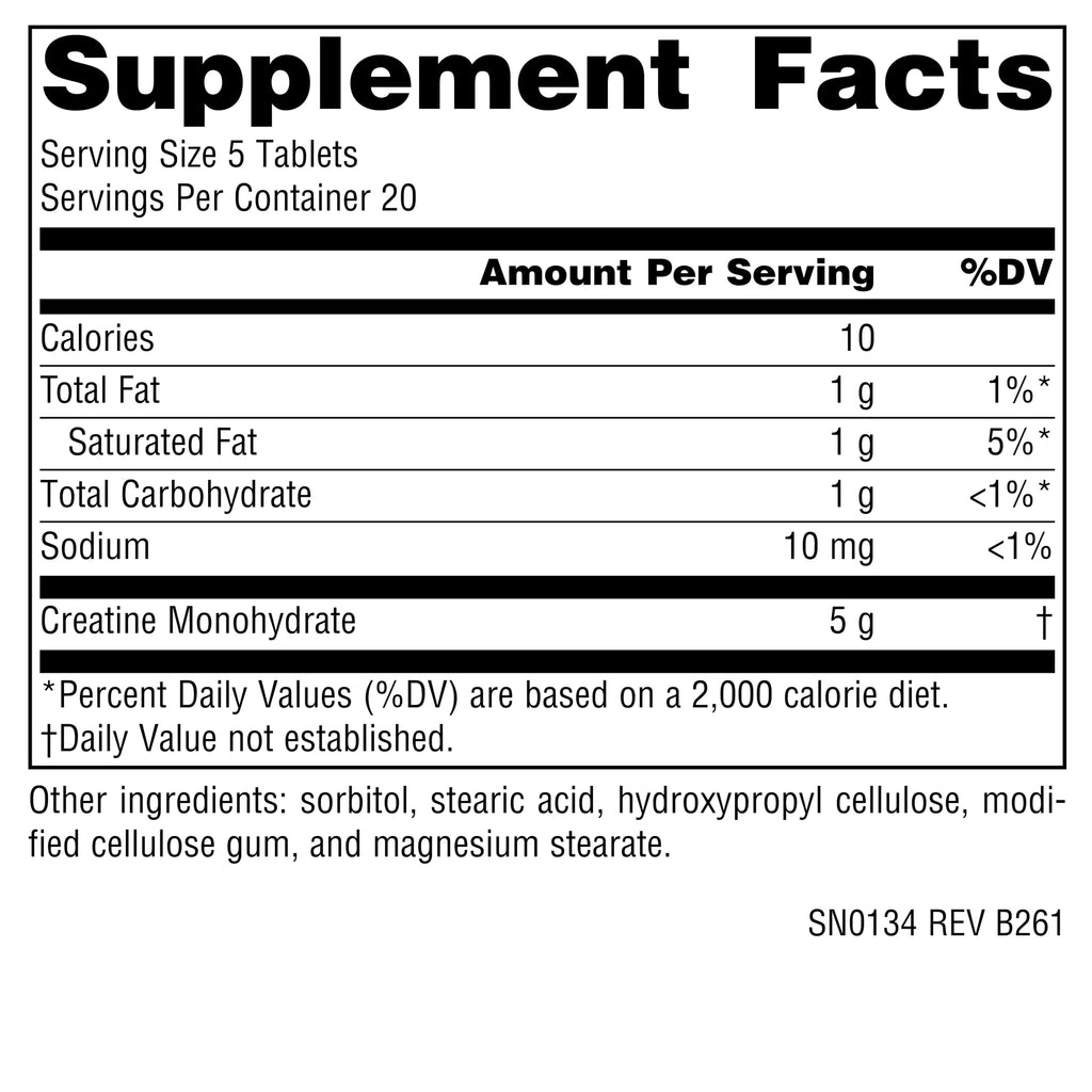 Creatine 100 Tablets Q22534