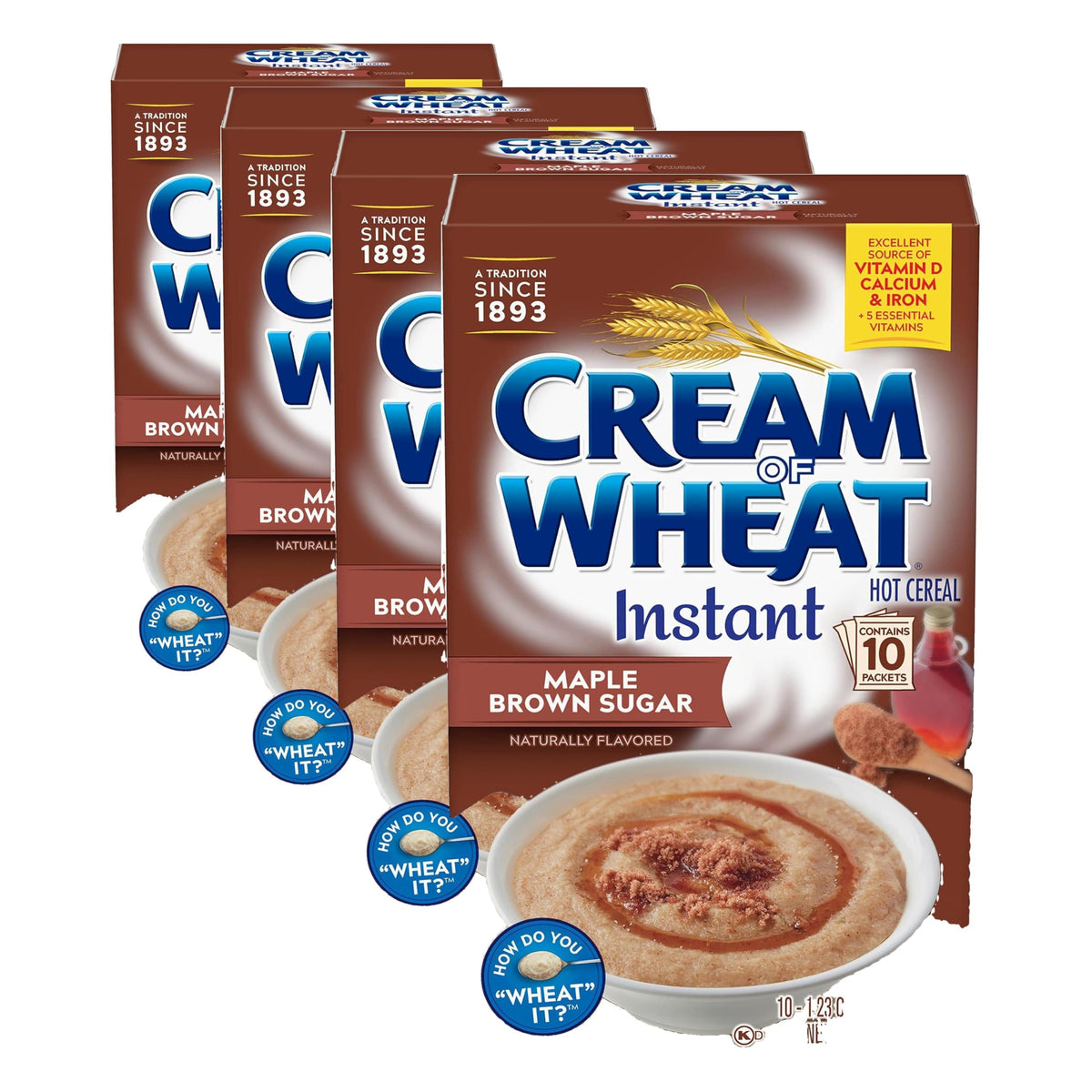 Instant Hot Cereal, Maple Brown Sugar, 12.3 Ounce (Pack of 4) K5517