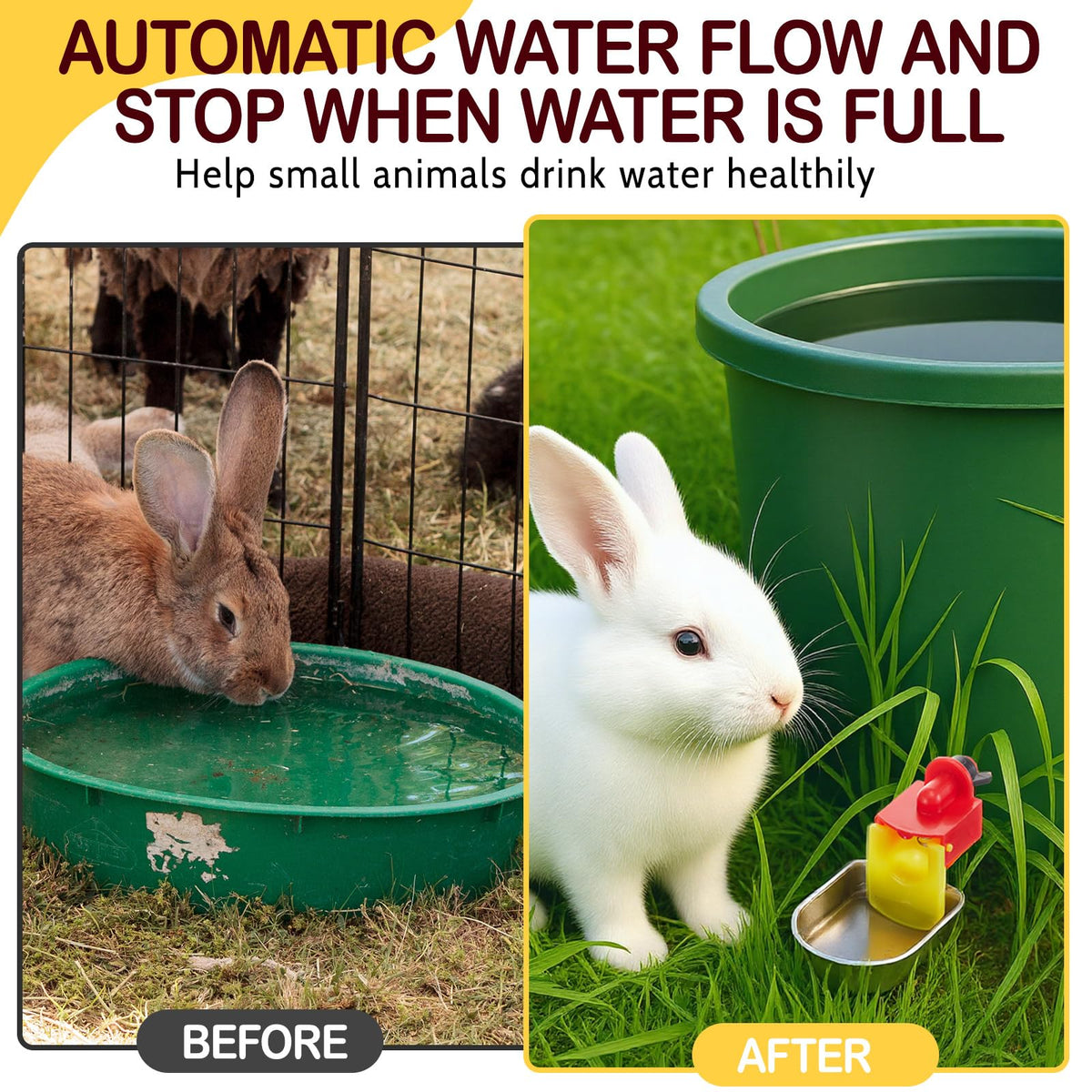 8 Pack Stainless Steel Auto Fill Chicken Waterer Cups Q949578