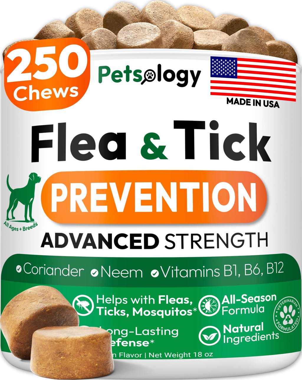 Flea and Tick Prevention for Dogs Chews V343044