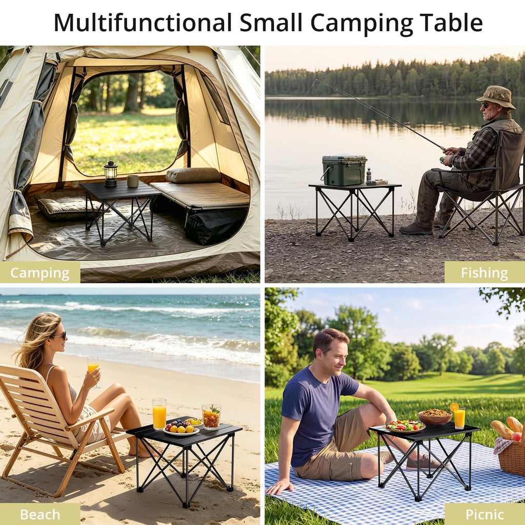 Small Ultralight Aluminum Folding Camping Table B78764