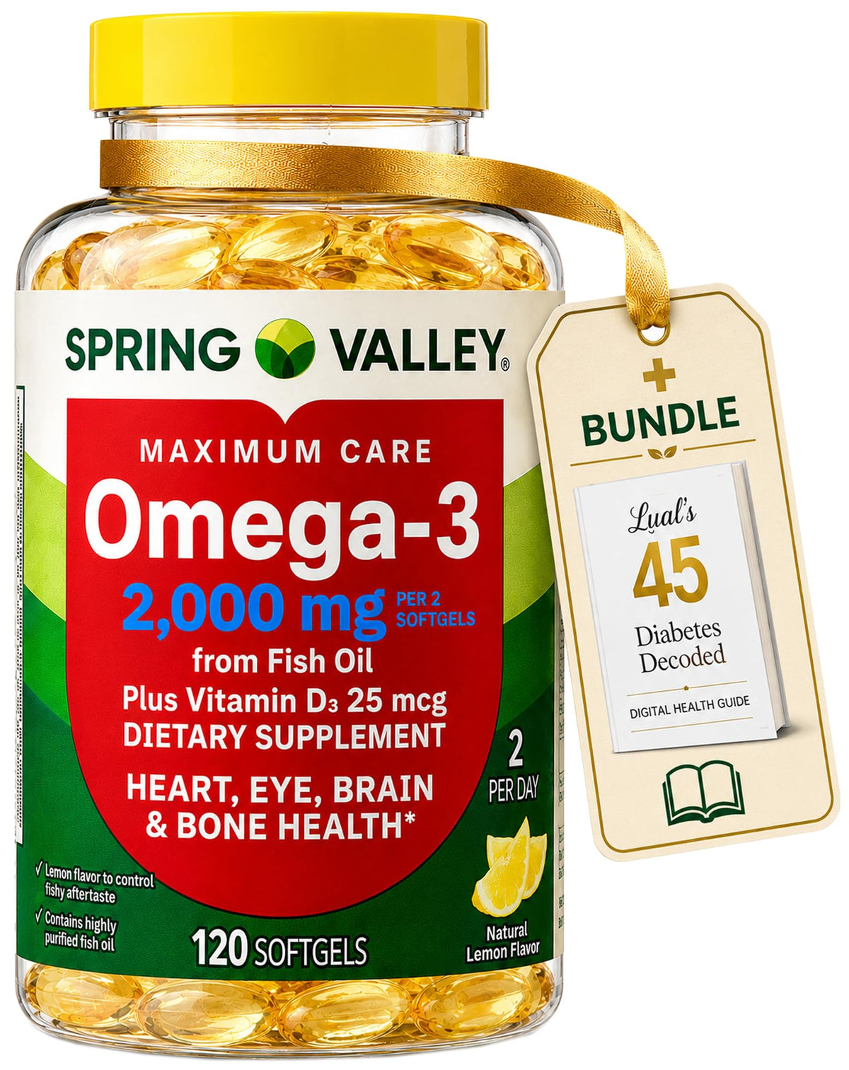 Omega-3 Fish Oil 2000 mg EPA DHA J4876
