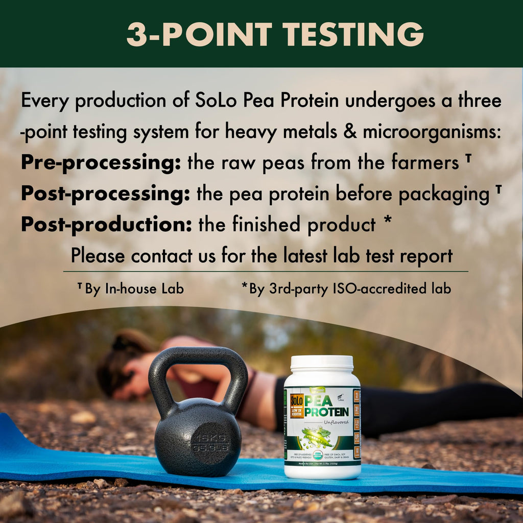 Organic Pea Protein Isolate Unflavored Vegan Protein Powder 2.7 lbs U906892
