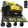 Collapsible Wagon with Extended Tailgate, Black Q677042