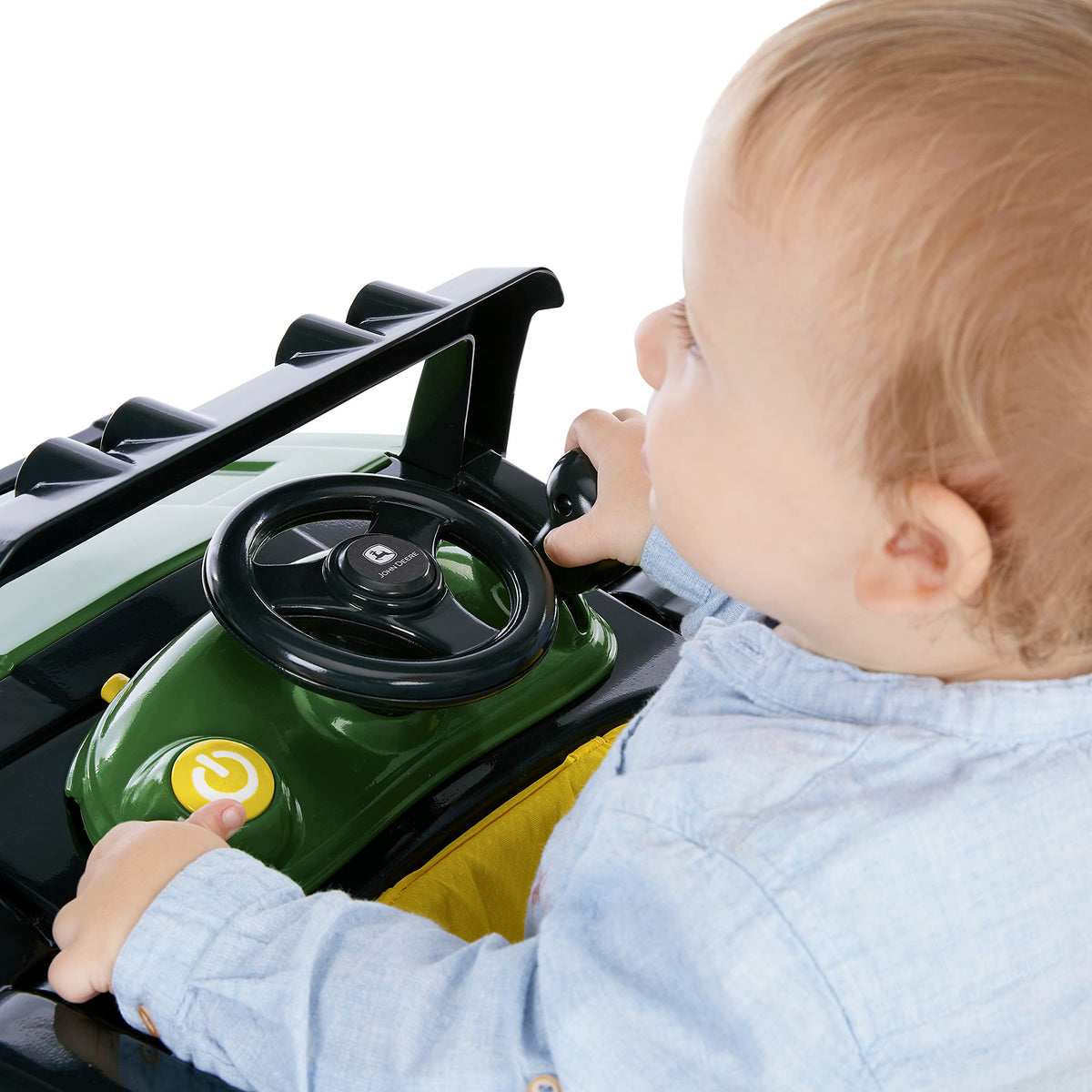 Green Baby Activity Center & Push Walker with Steering Wheel Toy A16043