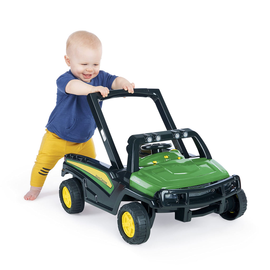 Green Baby Activity Center & Push Walker with Steering Wheel Toy A16043