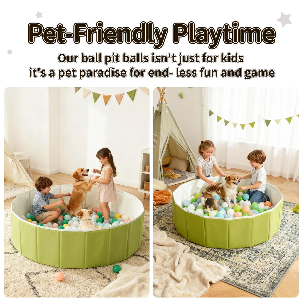 40 Inch Foldable Ball Pit with Storage Bag V29739