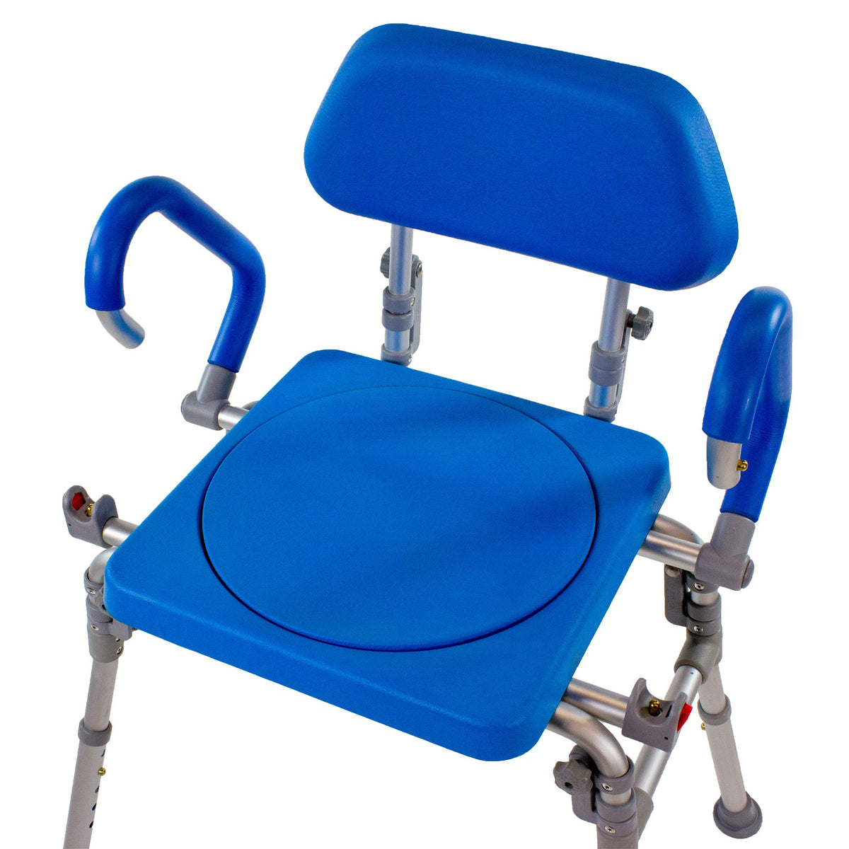 Folding Shower Chair with Padded Seat Armrests Backrest T86717