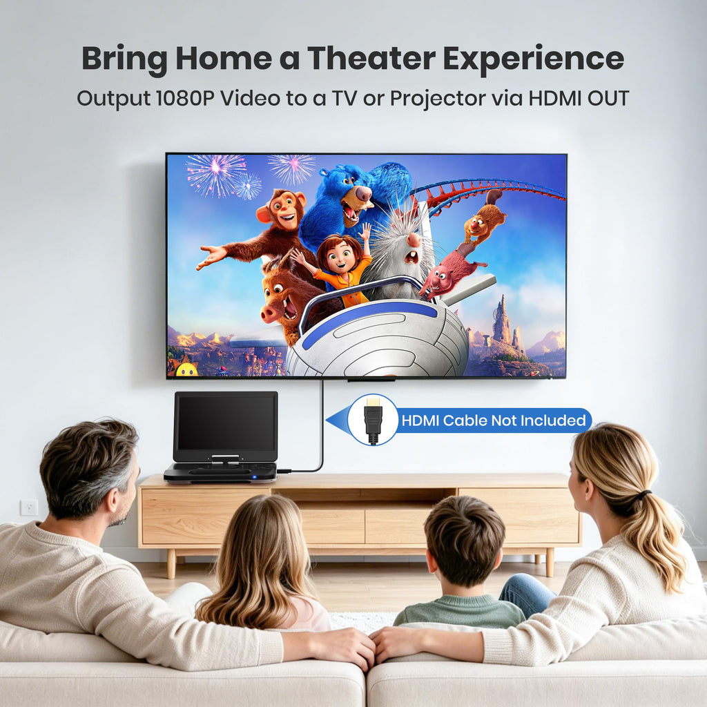 12.5" Portable Blu-ray Player with 10.5" 1080P Swivel Screen X68398