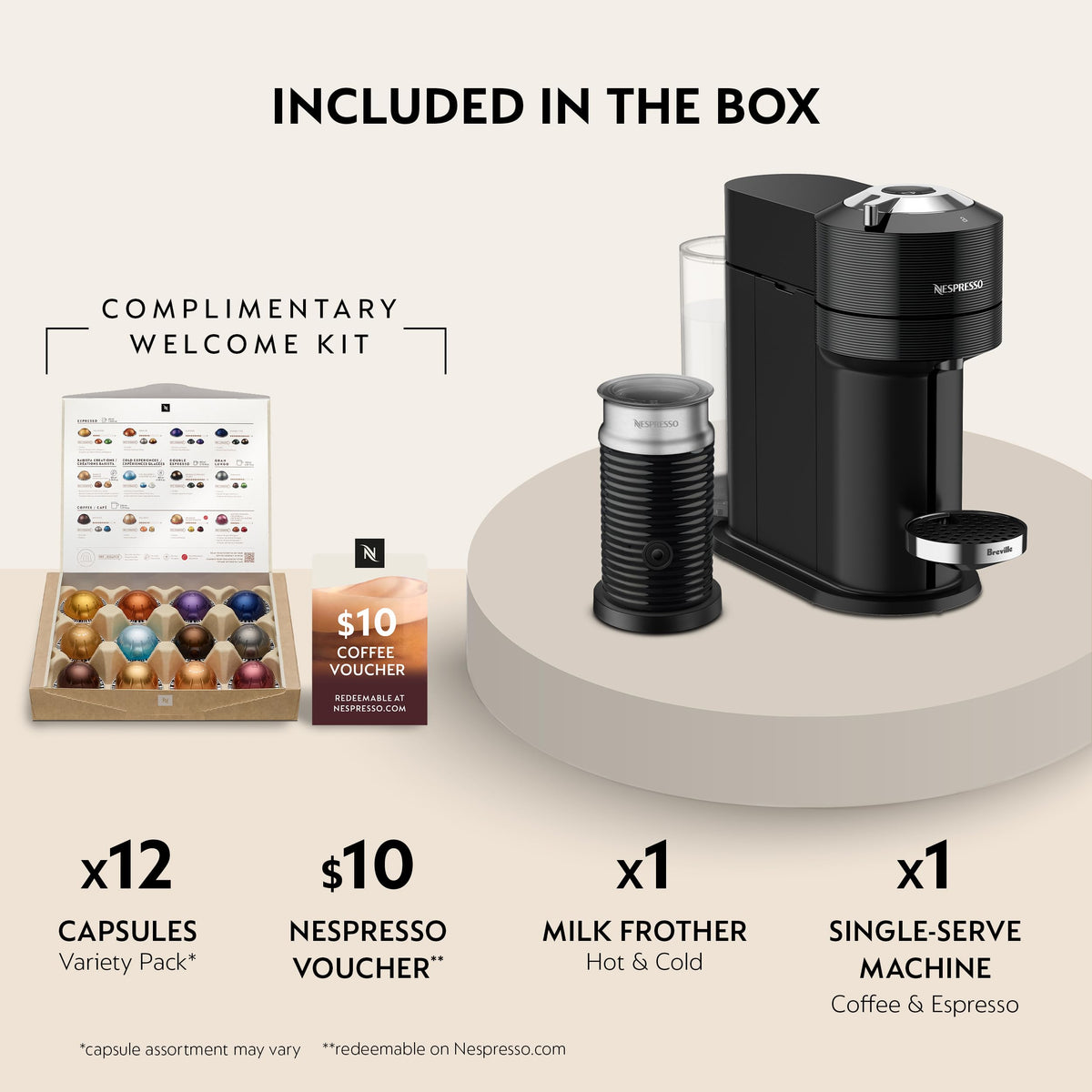 Black Coffee Machine with Milk Frother N759