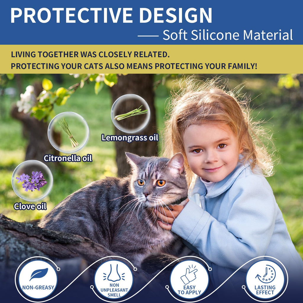 Flea and Tick Collar for Cats 4 Pack C8846