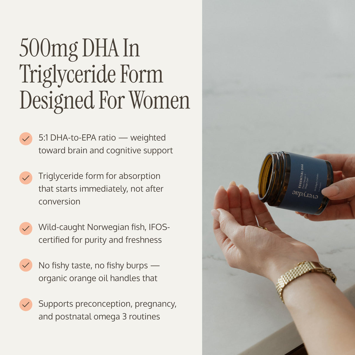 DHA Omega 3 Prenatal Postnatal Vitamins 60 Ct C10212
