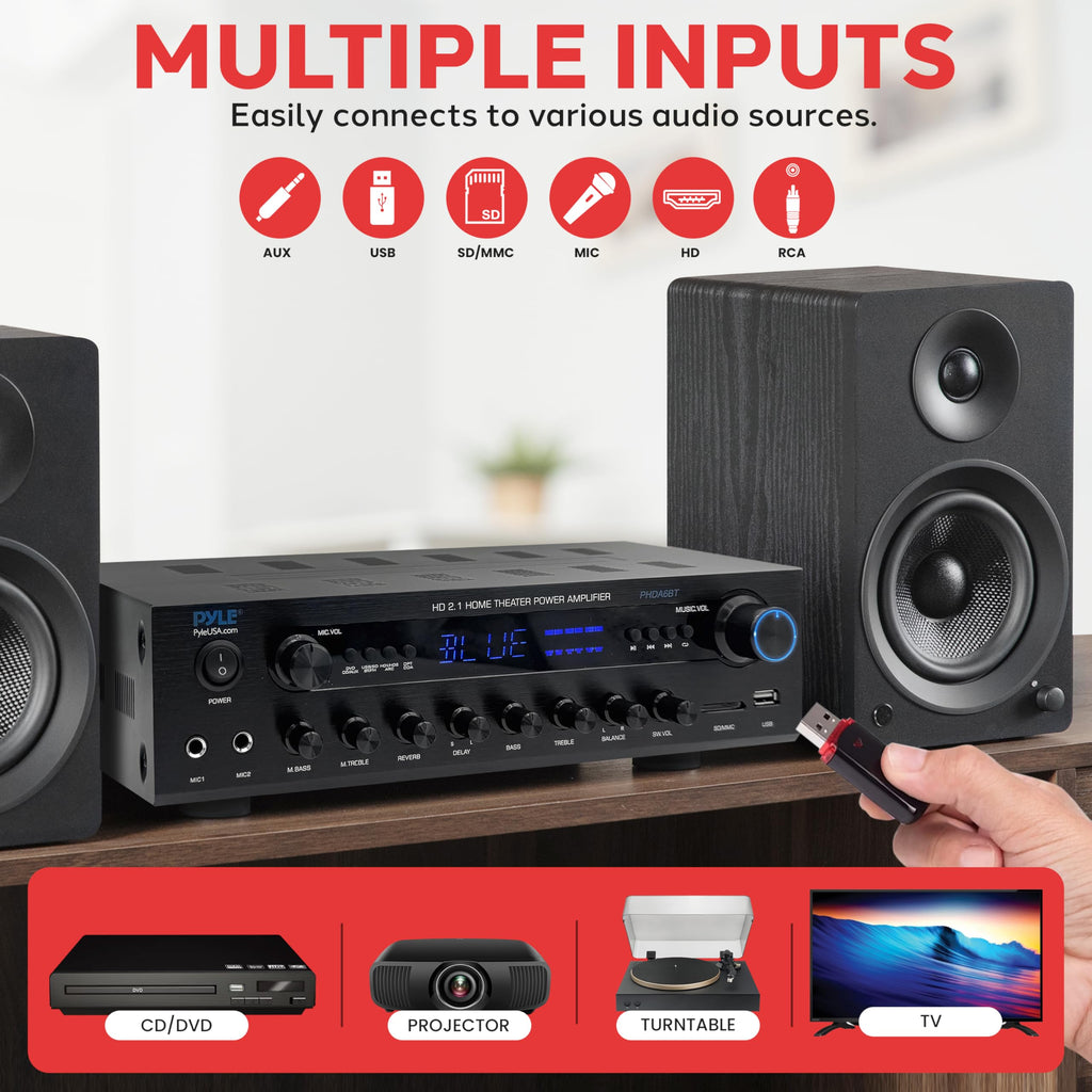 400w Home Entertainment Amplifier with Bluetooth Z669