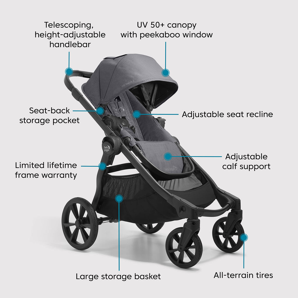 Single-to-Double Modular Travel System with Infant Car Seat E1503