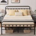 Full Metal Platform Bed Frame with Headboard and Footboard A25210
