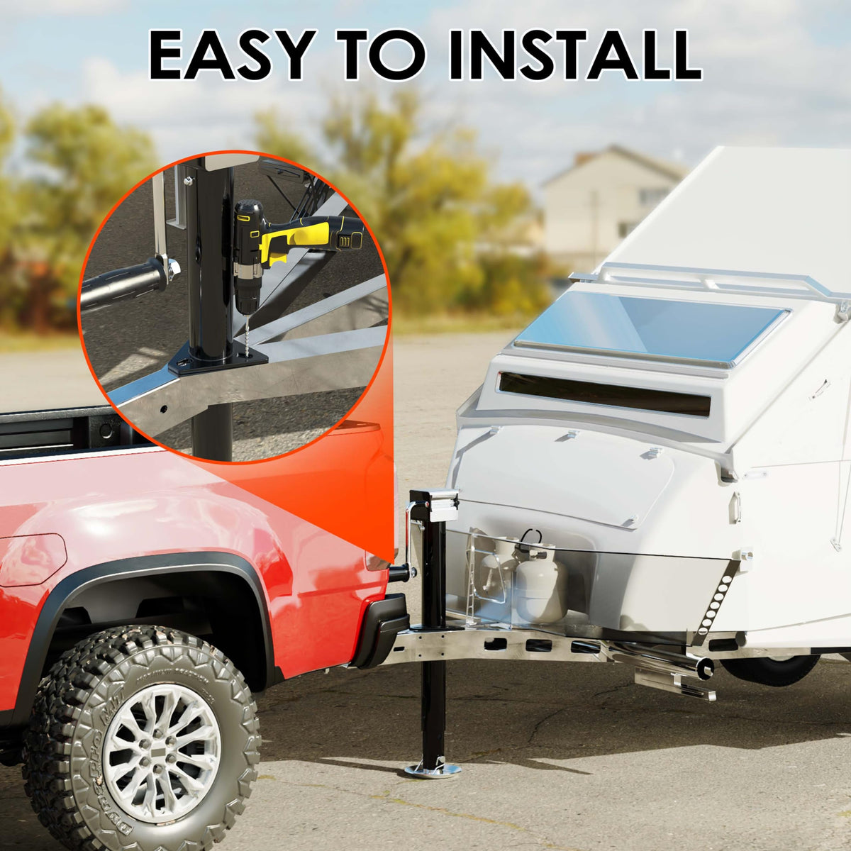 5000 lbs 15" Lift A-Frame Trailer Jack J52017
