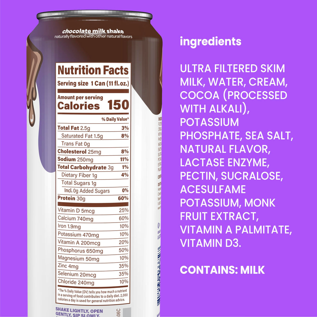 Chocolate 30g Protein Ultra Filtered Milk Shake F636