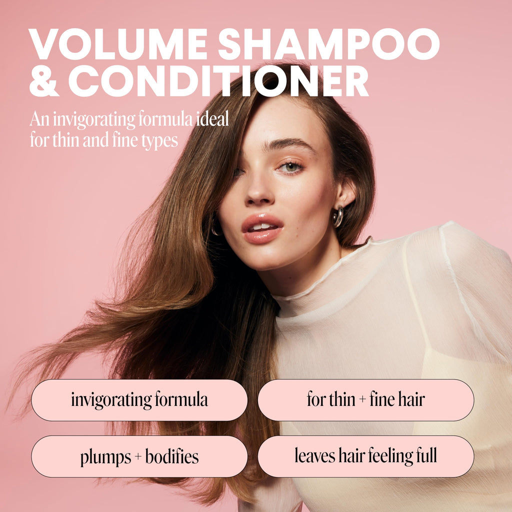 Volume Shampoo + Conditioner Set 12 oz Coconut Oil A134