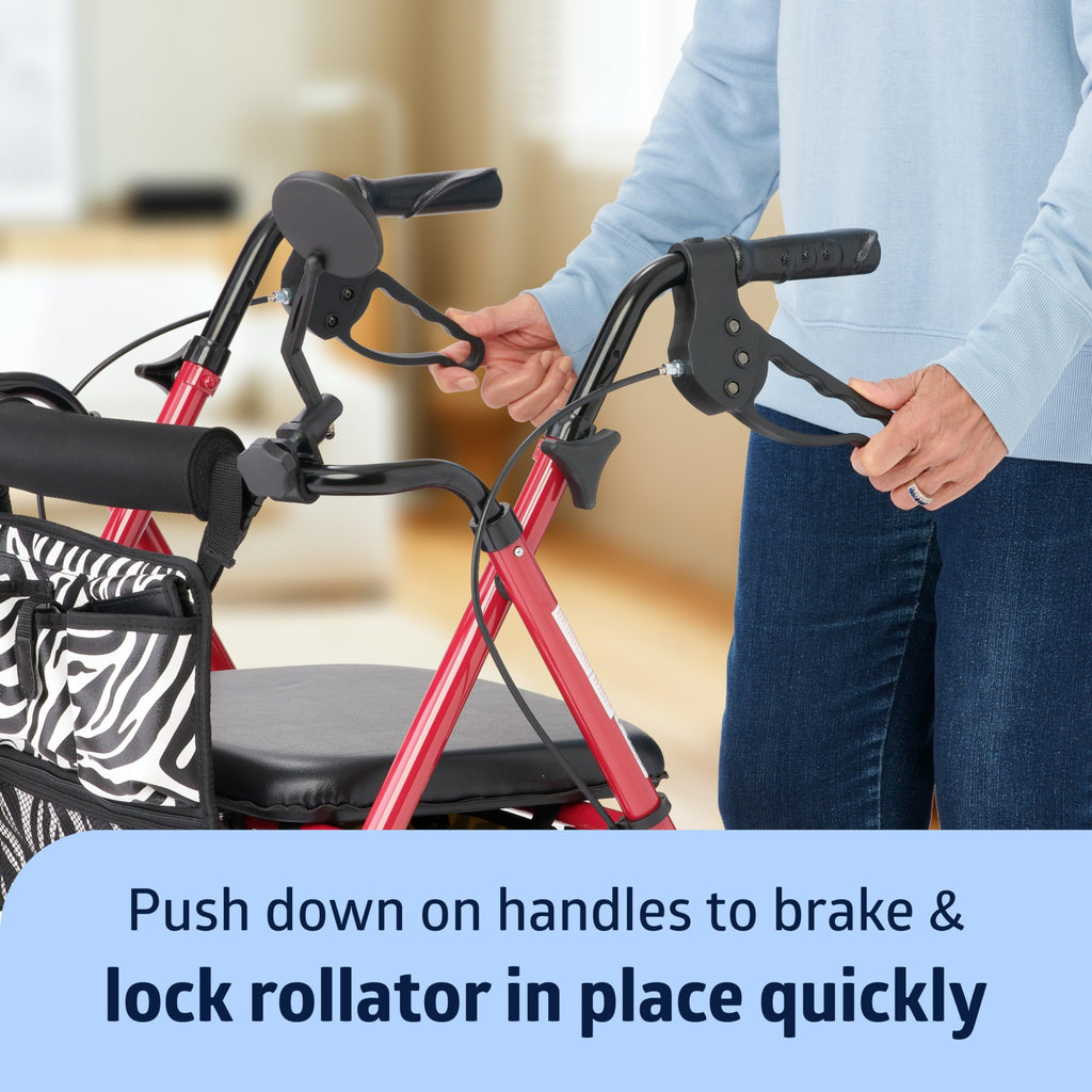 Lightweight Aluminum Foldable Rollator Walker R569034