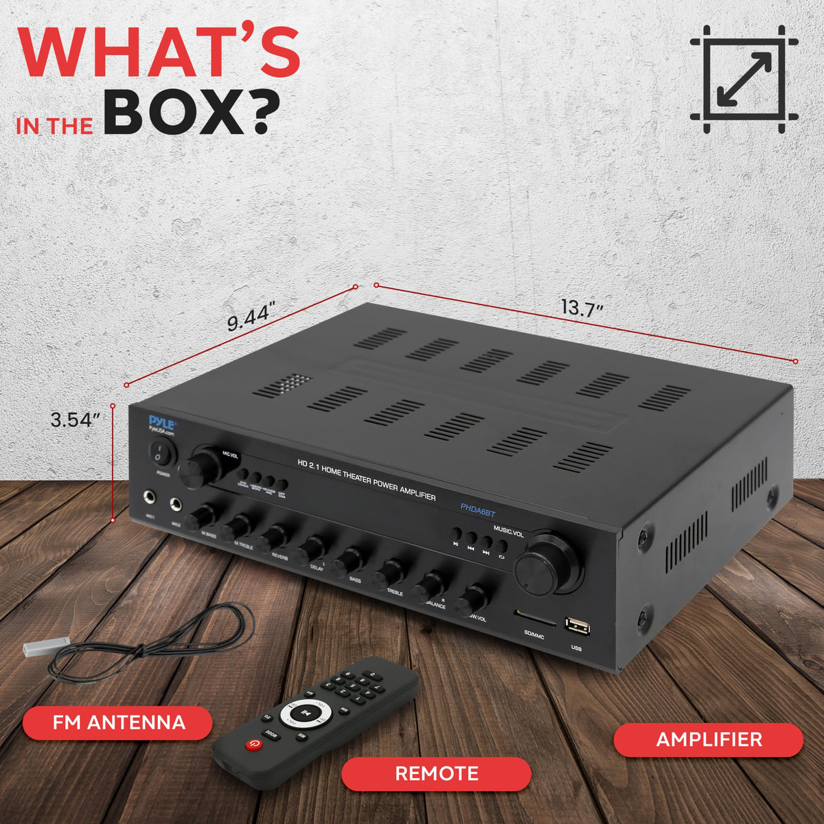 400w Home Entertainment Amplifier with Bluetooth Z669