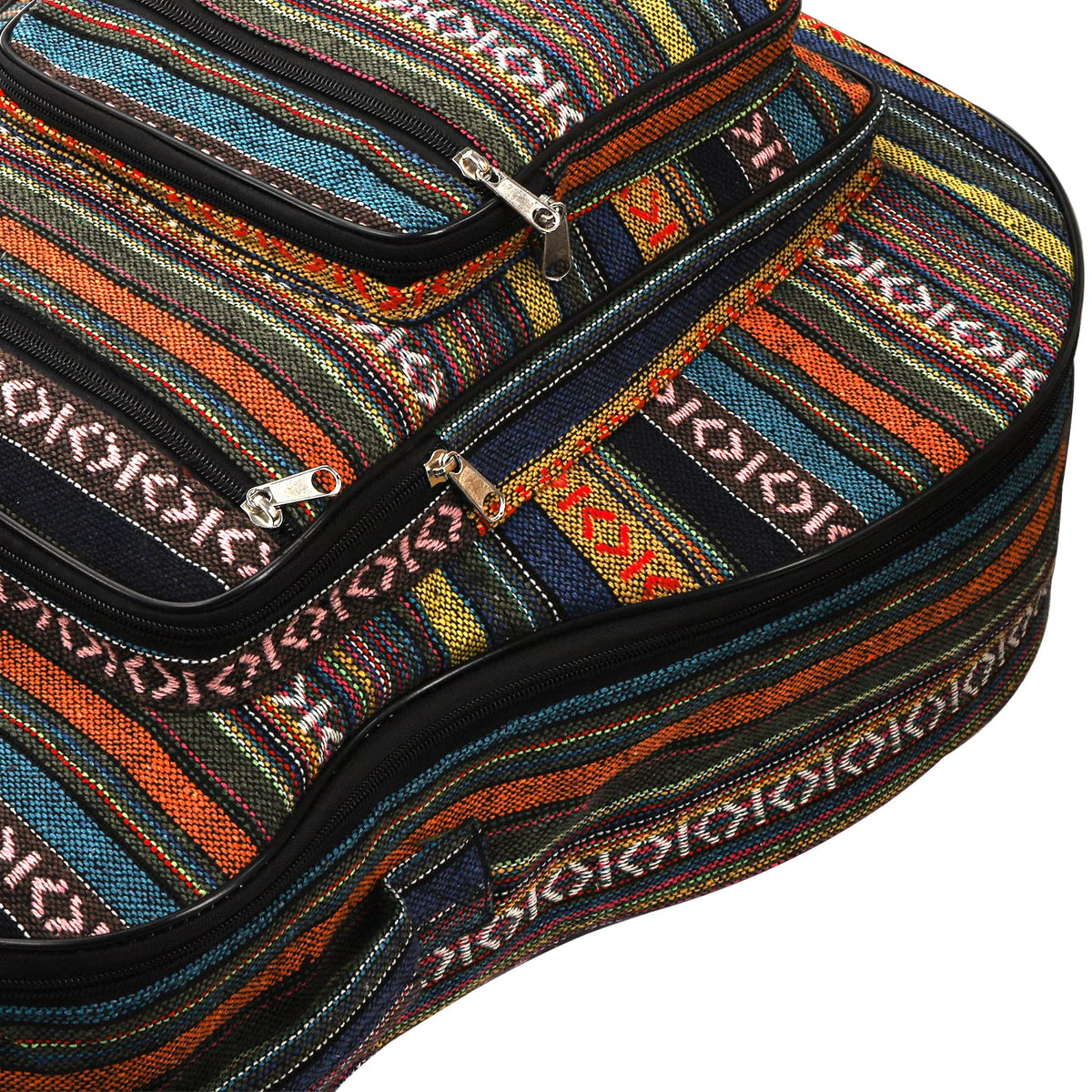 43 Inch Acoustic Guitar Gig Bag with Backpack Strap and 5 Pockets S986990