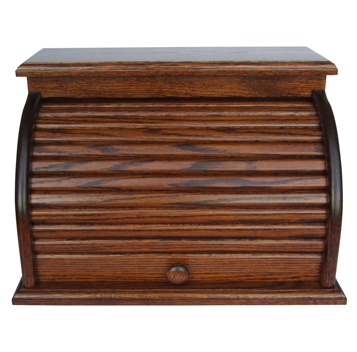 Oak Roll Top Bread Box D819