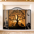 50" x 36" 3-Panel Tree Pattern Fireplace Screen L538435