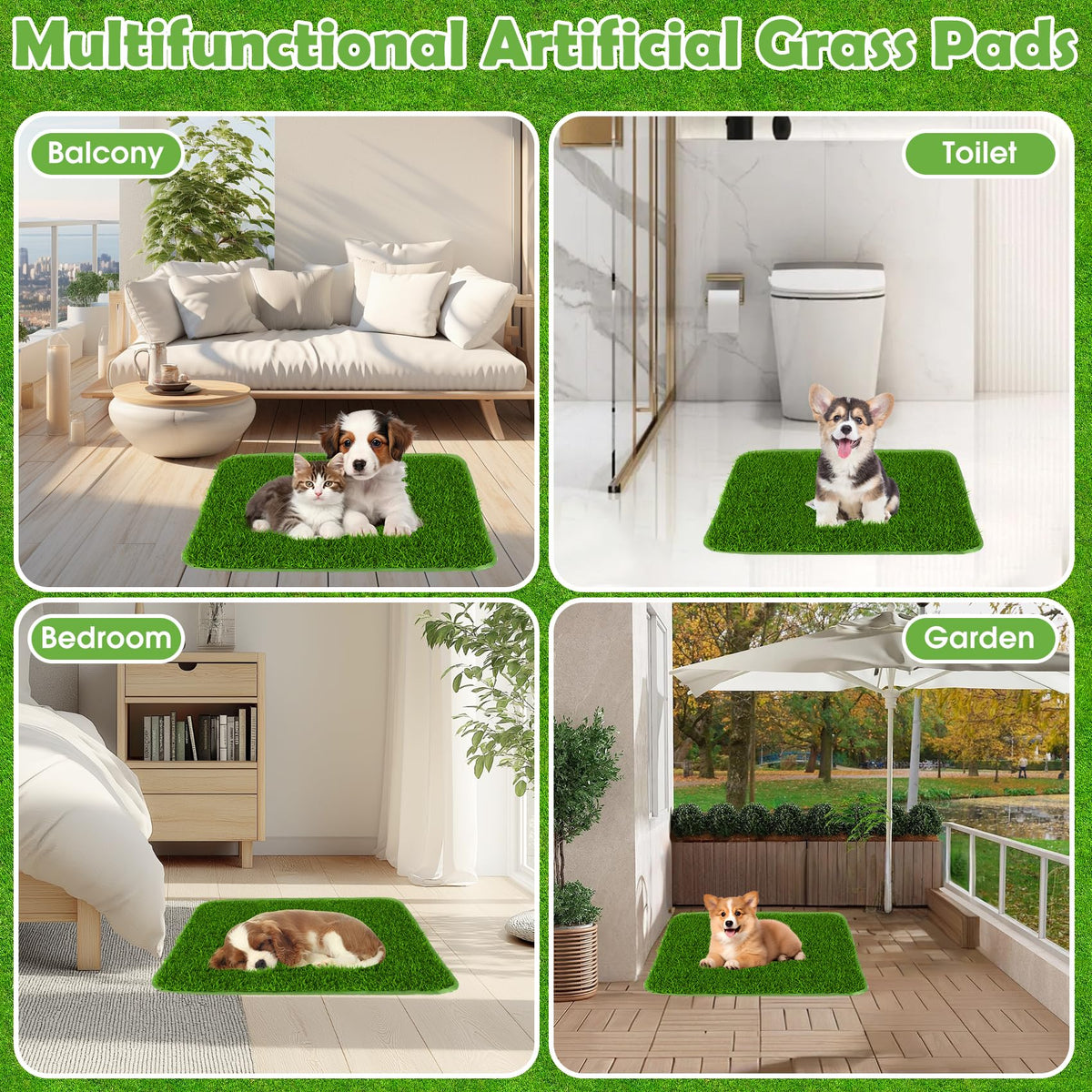 Washable Artificial Grass Dog Training Pad S139353