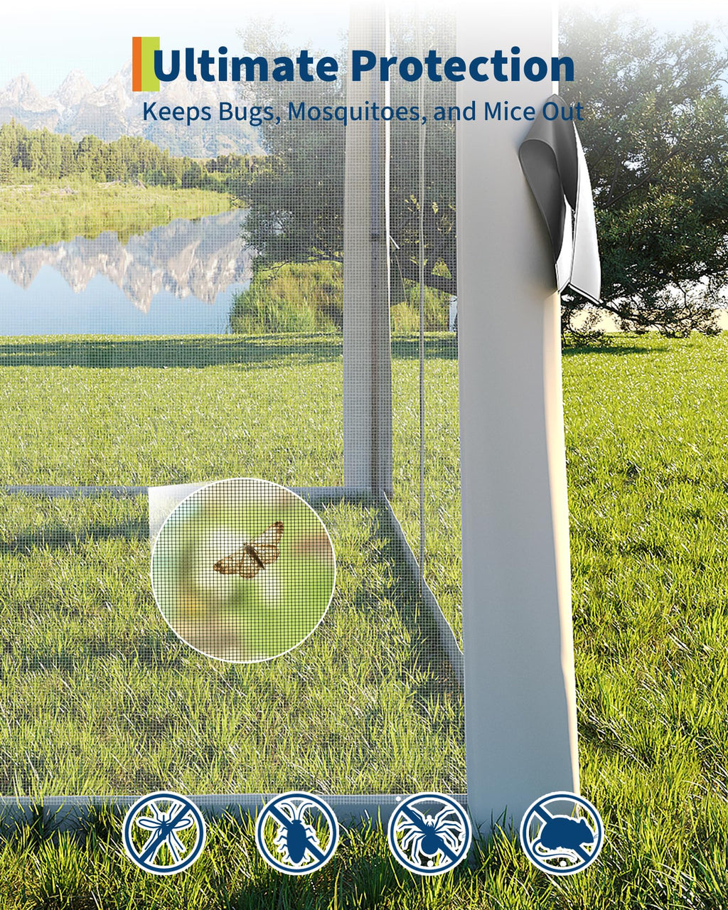 13x13FT Pop Up Gazebo with Mosquito Netting, Grey H154105
