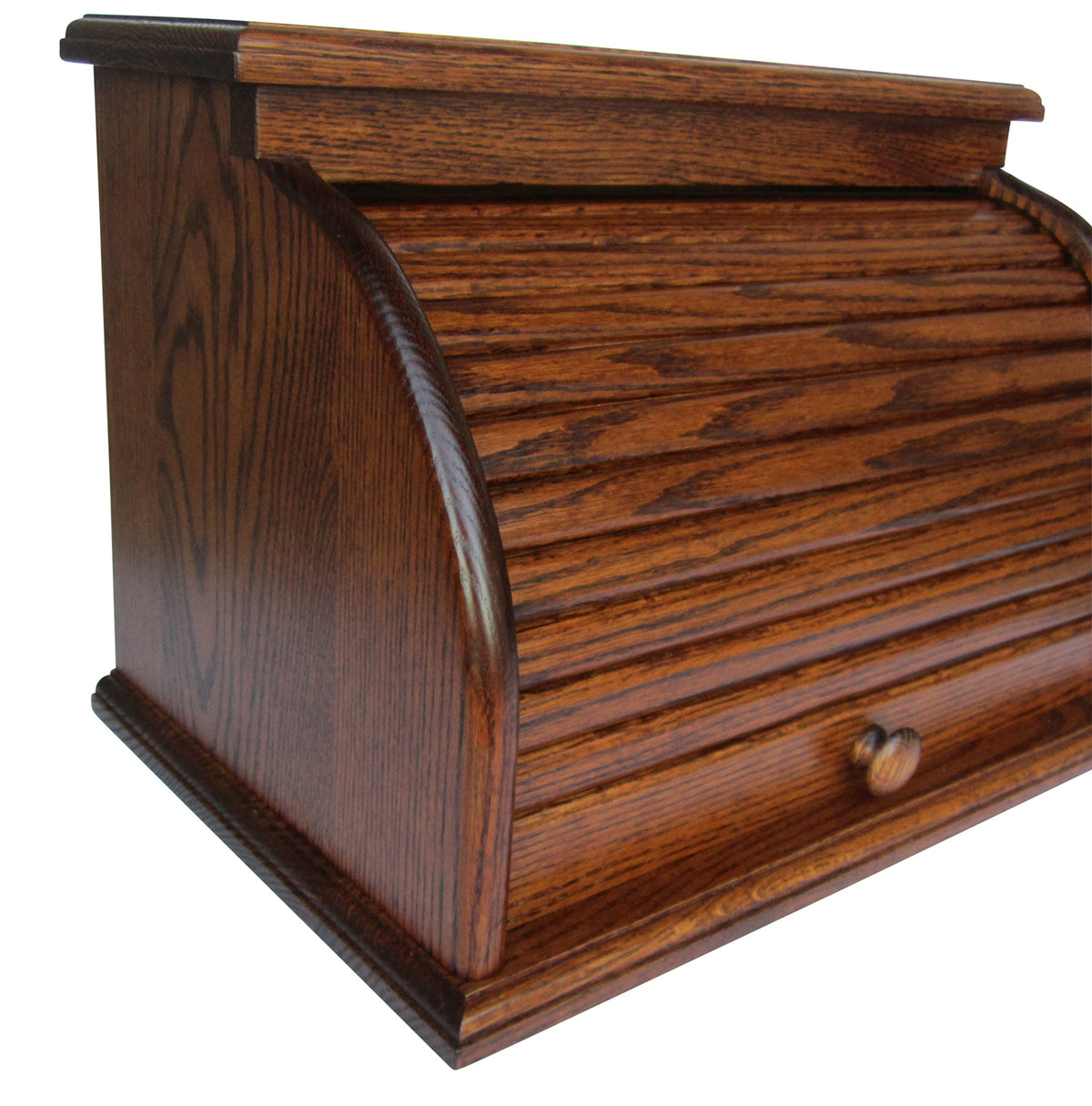 Oak Roll Top Bread Box D819