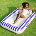 Inflatable Tanning Pool Lounger Float with Pillow E89260
