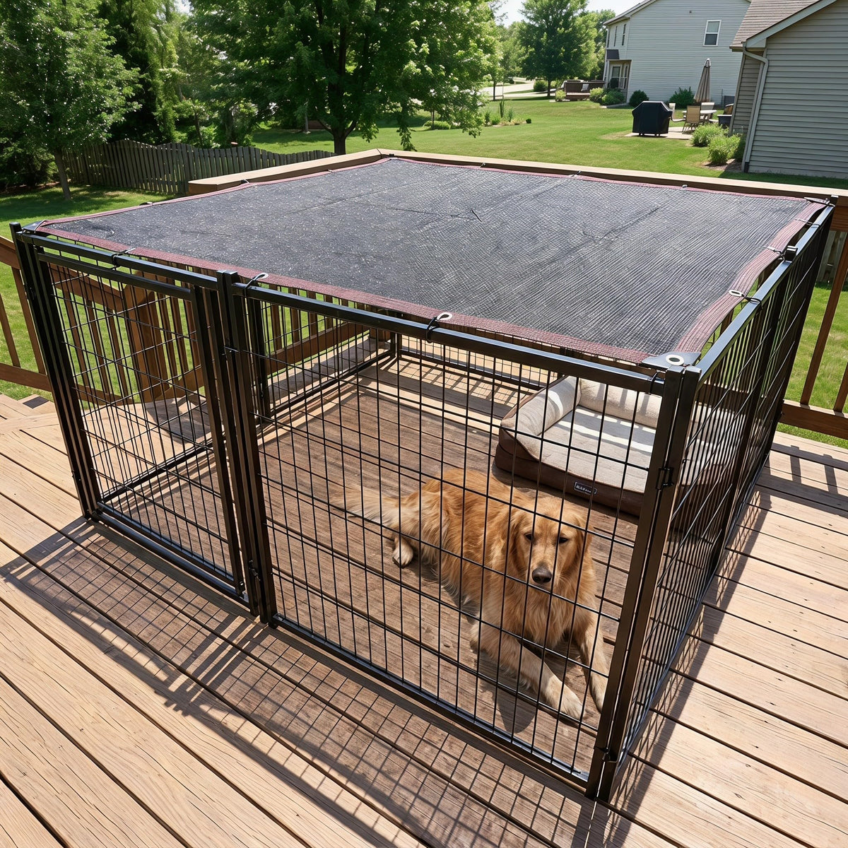 10x10ft Outdoor Dog Kennel Cover W493057